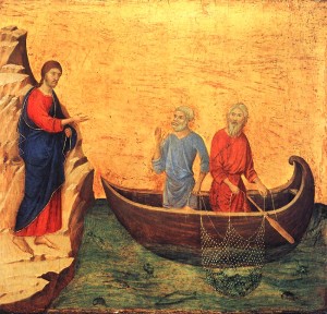Duccio - Powolanie Piotra i Andrzeja