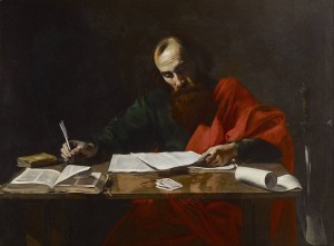 Boulogne - Św Paweł przy pisaniu Listów