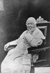Pius IX. Był to pierwszy papież uwieczniony na fotografii.