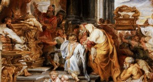 Peter Paul Rubens, "Ofiara Starego Przymierza" (detal)