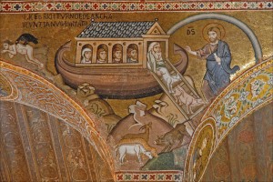 "Arka Noego" (mozaika z Kaplicy Pałacowej w Palermo)