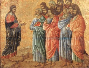 Duccio - Objawienie w Galilei