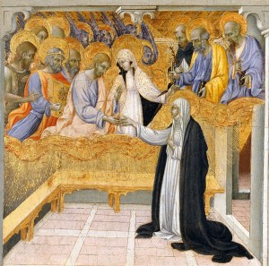Giovanni di Paolo - Mistyczne zaslubiny sw Katarzyny ze Sieny