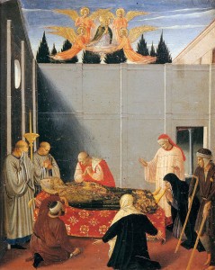 Fra Angelico, "Śmierć św. Mikołaja"