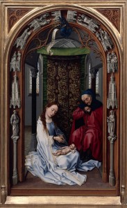 Rogier van der Weyden, "Maryja z Dzieciątkiem i św. Józefem"