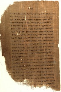 Papirus 46 (Chester Beatty II) - jeden z najstarszych manuskryptów Nowego Testamentu w języku greckim. 