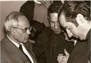 Karl Rahner (z lewej) w 1974 r.