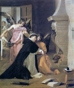 Diego Velazquez, "Kuszenie św. Tomasza z Akwinu"