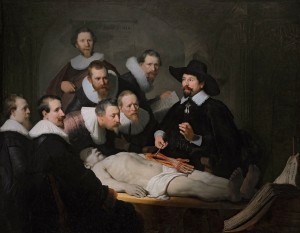 Rembrandt, "Lekcja anatomii doktora Tulpa"