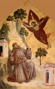 Giotto, "Św. Franciszek otrzymujący stygmaty"