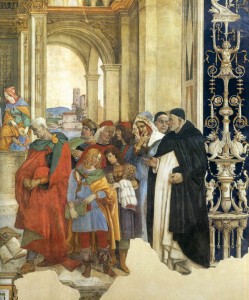 Filippino Lippi, "Św. Tomasz dyskutujący z heretykami"