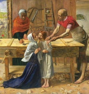John Everett Millais, "Chrystus w domu rodziców"