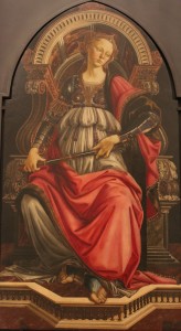 Botticelli, "Cnota męstwa"