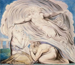 William Blake, "Bóg odpowiada Hiobowi z wichru"