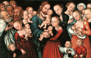 Lucas Cranach Starszy, "Chrystus błogosławiący dzieci"